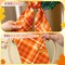 Wreath Sash for Front Door Wreath Satin Sash for Embroidery Monogram Garland Ribbon Accessories Xmas Party Yard Doorway Indoor Outdoor Wall(Autumn)